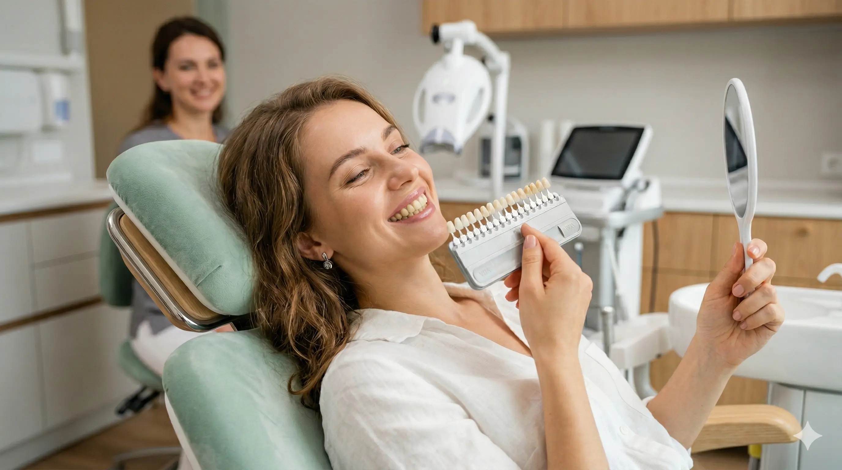 Посмішка після процедури відбілювання зубів